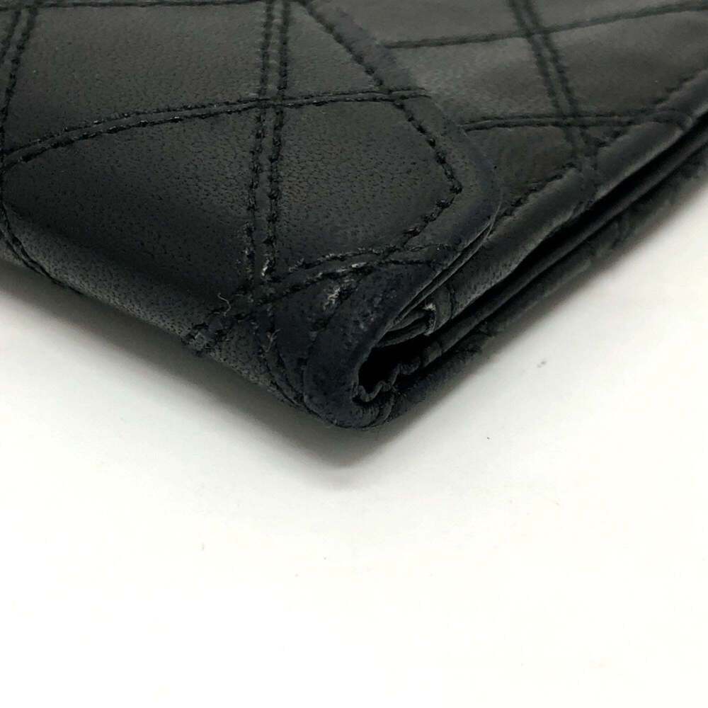CHANEL Authentic Black Lambskin Leather Wallet - Picture 6 of 16